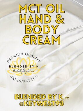 MCT Oil Hand & Body Cream ~ 10 oz ~ LIMITED AVAIL DUE TO HEAT
